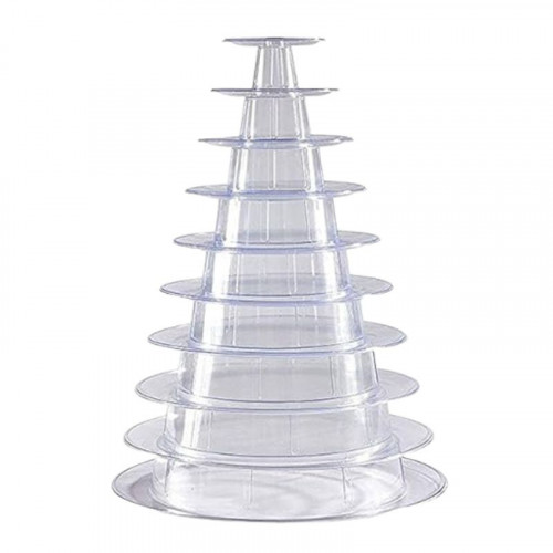 Plastový stojan na makrónky / 10-poschodový