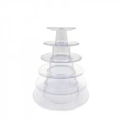 Plastový stojan na makrónky / 6-poschodový