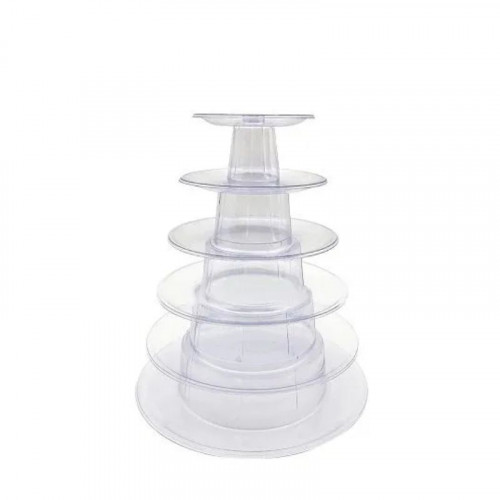 Plastový stojan na makrónky / 6-poschodový