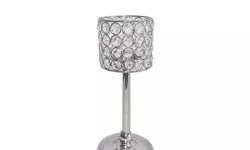 svietnik sklo nerez p 12cm v 23cm