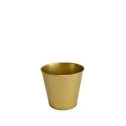 Dekoračné vedierko zlaté 12 cm