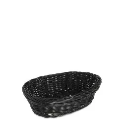 Košík na príbor ovál 27x17 cm, čierny