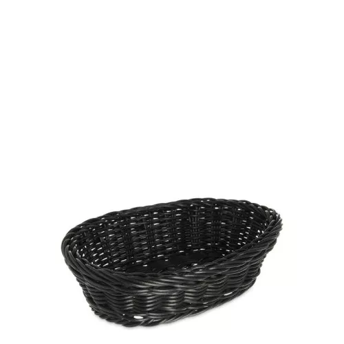 Košík na príbor ovál 27x17 cm, čierny