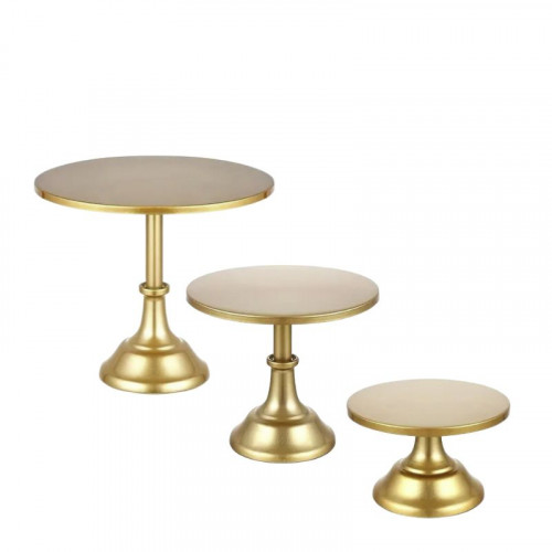 Sada A 3 ks servírovacích podnosov, zlatá