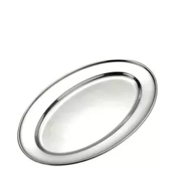 Podnos oválny nerezový 50x35 cm