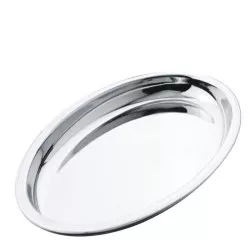 Podnos oválny nerezový  61x42 cm