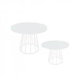 Sada D 2 ks servírovacích podnosov, biela