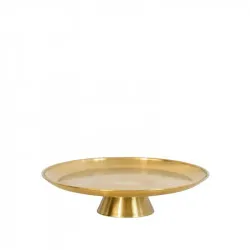 Servírovací okrúhly podnos zlatý 26 cm