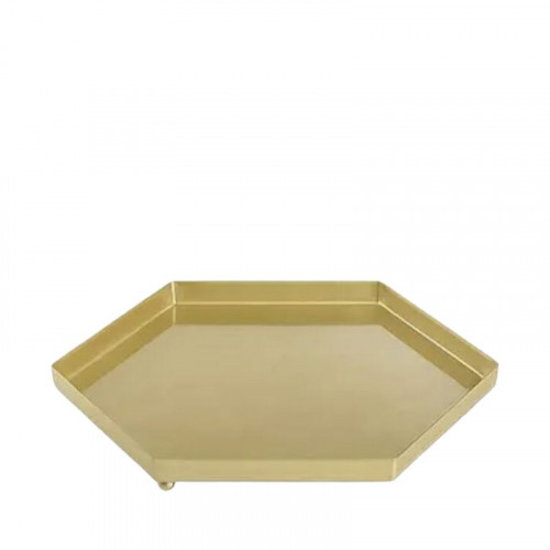 Servírovací podnos v tvare kosoštvorca zlatý 26 cm