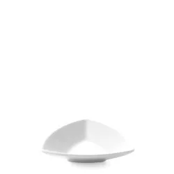 Tapas miska triangel biela 10 cm