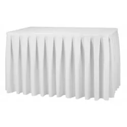 Banketová sukňa teflónová 3 m / biela