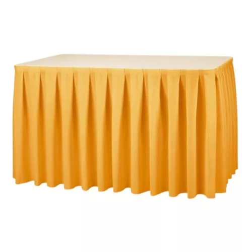 Banketová sukňa saténová 0,9 m / zlatá 