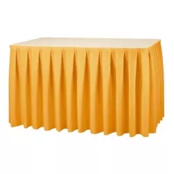 Banketová sukňa saténová 2,4 m / zlatá 