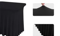 elasticky navlek suknovity SKIRTING stol cierny 2