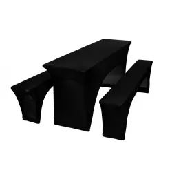 Návlek elastický na pivný set  220x70 cm / čierny