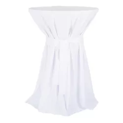 Obrus bavlnený na párty stôl Ø 70 cm so stuhou