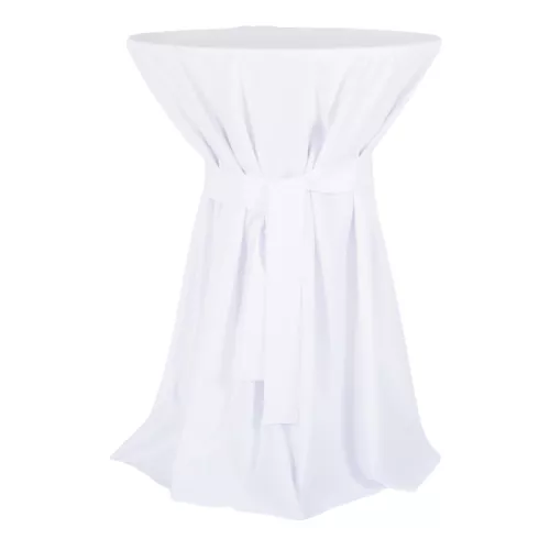 Obrus bavlnený na párty stôl Ø 70 cm so stuhou